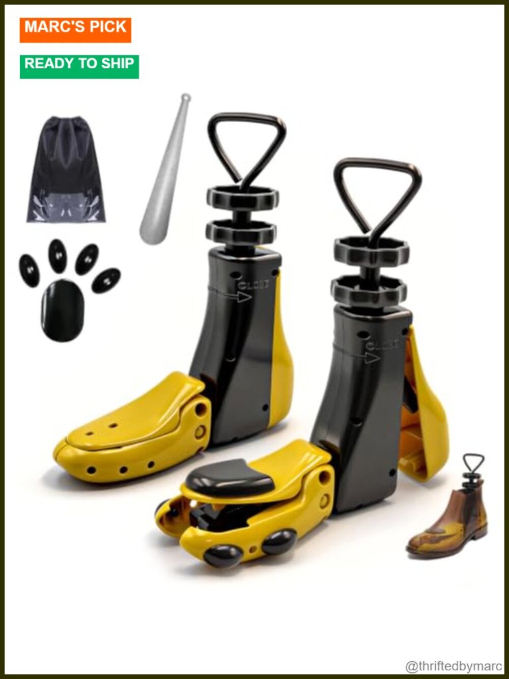 Adjustable Shoe Stretcher Boot Stretcher for Men and Women 2 Pack